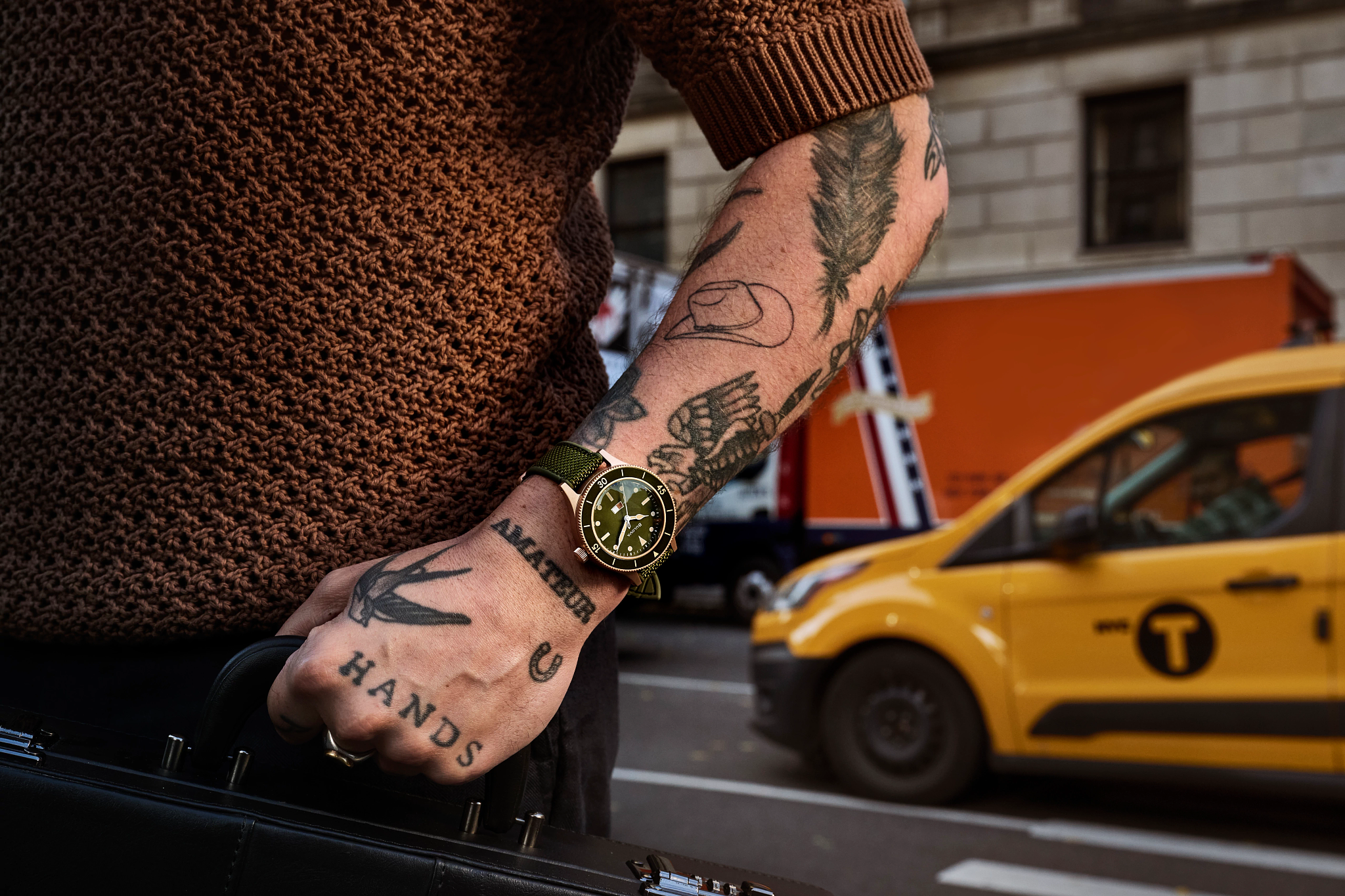 Green Dial CORDURA® + HNBR Strap MIL SHIPS 98A324 | Bulova